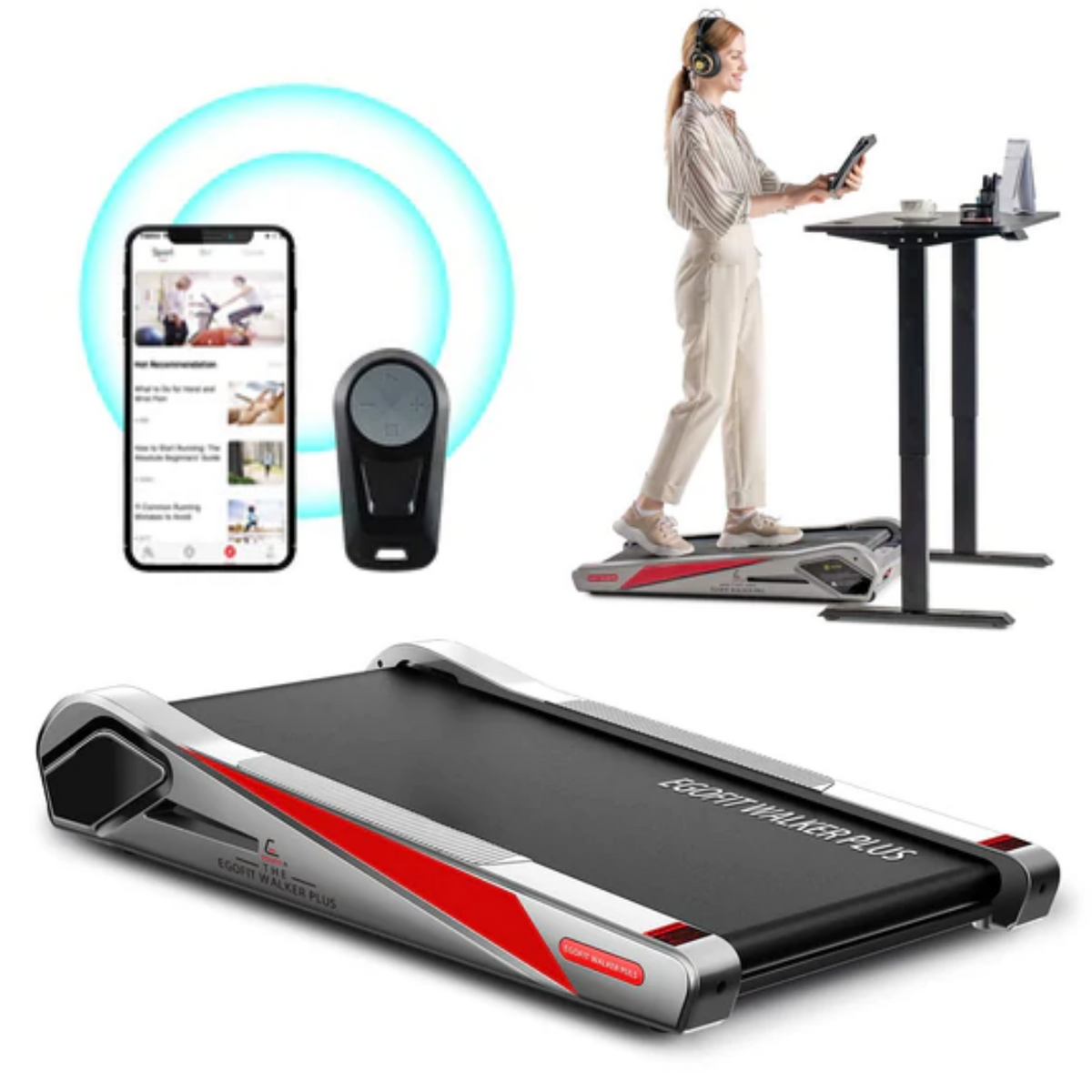 Egofit Walker Pro M1 Standing Desk Treadmill with APP and Remote Contr AnthroDesk