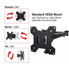 Heavy Duty Triple Monitor Mount for LED-LCD Monitors Up to 27"