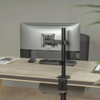 Single LCD Monitor Desktop Mount, with Articulating Arm (Black)