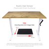 CLEARANCE SALE: 2024 Manual Crank Desk with 48x30 Oak Veneer Tabletop