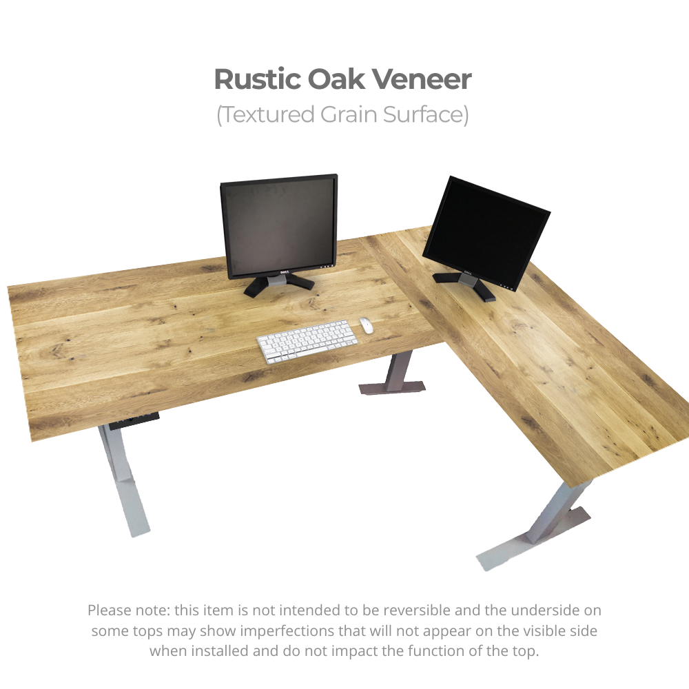 L-Desk Standing Desk with Programmable Adjustable Height Controls ...