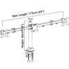 Heavy Duty Triple Monitor Mount for LED-LCD Monitors Up to 27"