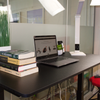 AnthroDesk Sit to Stand Height Adjustable Programmable Standing Desk Workstation with Table Top