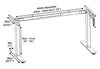 Manual Crank Desk with Table Top Options